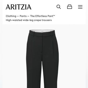Aritzia Wilfred Effortless Pant Crop NWT
